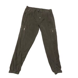 Market & Spruce Stitch Fix Jogger Pant Sz.S Olive Green Drawstring Waist Tencel